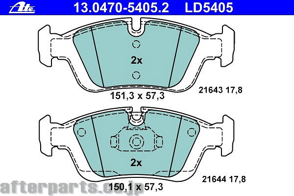 ATE(アーテ) セラミック ブレーキパッド / ATE BMW ブレーキパッド